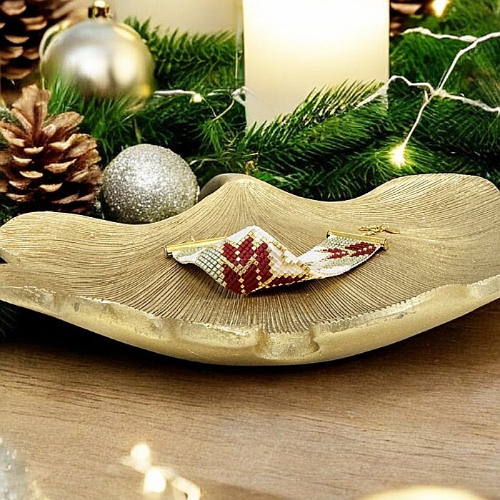 Bratara handmade eleganta, impletita cu Margele Miyuki, Selma [3]