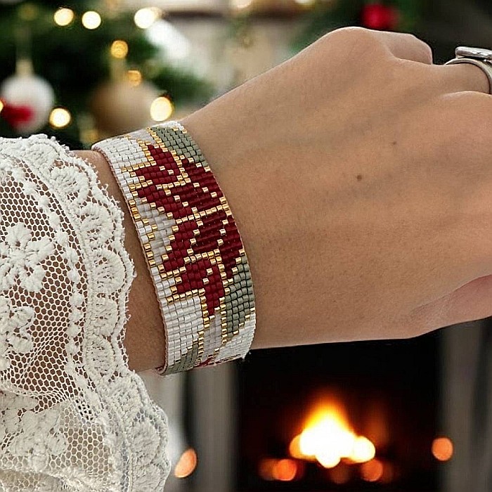 Bratara handmade eleganta, impletita cu Margele Miyuki, Selma [1]