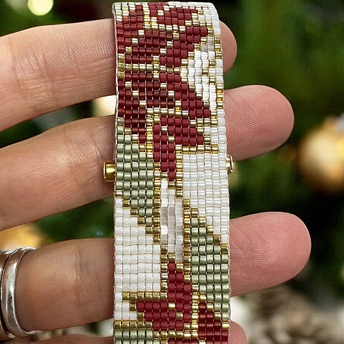 Bratara handmade eleganta, impletita cu Margele Miyuki, Selma [7]