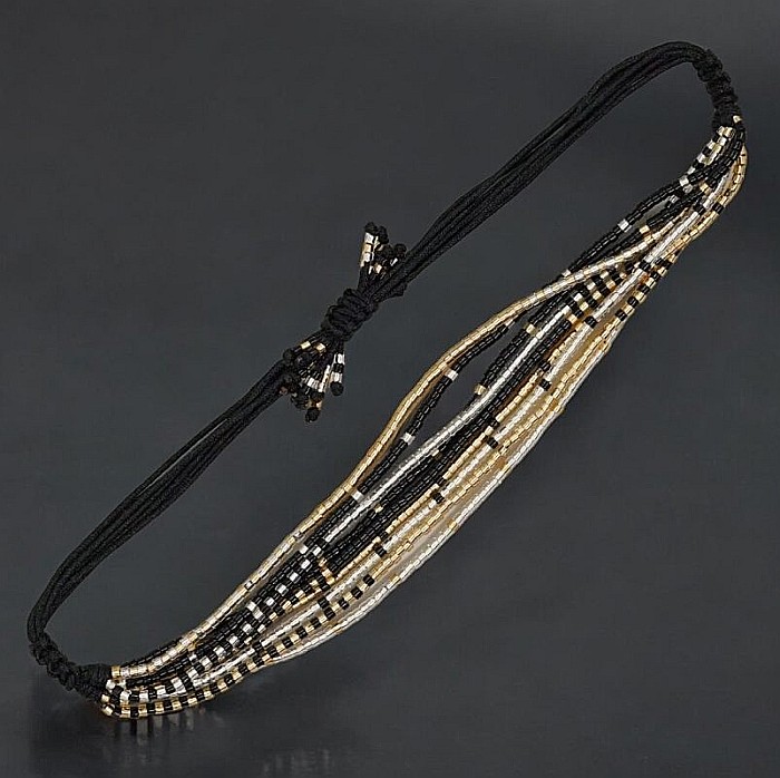 Bratara handmade margele Miyuki pentru femei cu mai multe straturi, pe snur [4]