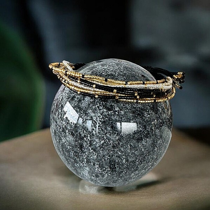 Bratara handmade margele Miyuki pentru femei cu mai multe straturi, pe snur [6]