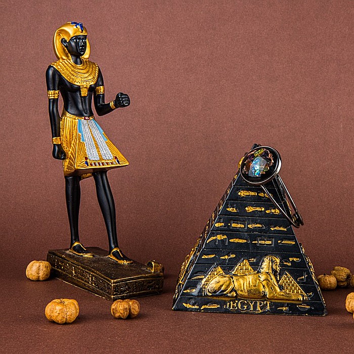 Bratara Orgonica SALENA cu Ametist, Citrin, Aventurina Verde, Agata Rosie, Scoica si Fasii de Cupru, 6 cm [11]