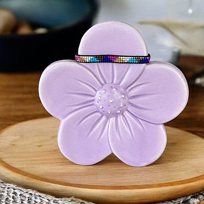 Bratara reglabila Miyuki Manna, margele colorate cu snur [5]