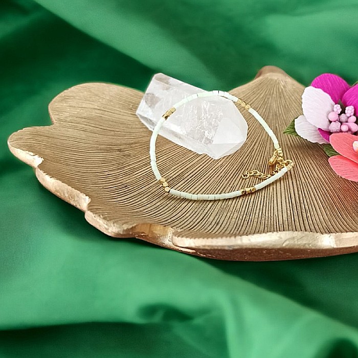 Bratara Tashi din cristale naturale de Jad [5]