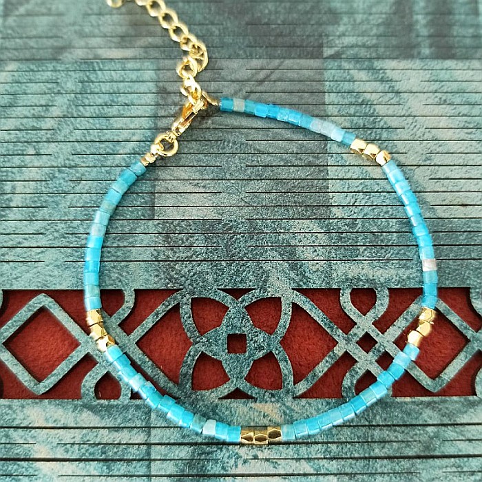 Bratara Tashi din cristale naturale de Kianit [5]