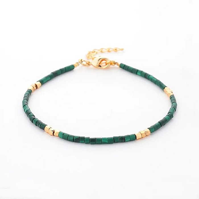 Bratara Tashi din cristale naturale de Malachit [2]