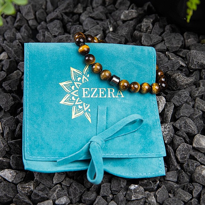 Bratara “TIGER” cu Pietre Naturale Ochi de Tigru de 8mm si Hematit Magnetic [5]