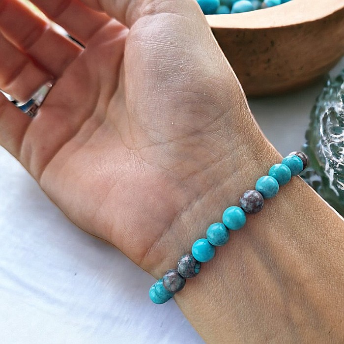 Bratara turcoaz natural Kyra cu accesorii din Argint 925 [2]