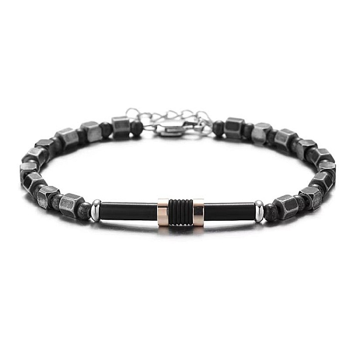 Bratari barbati ajustabile Reamor in stil retro din otel inoxidabil [5]