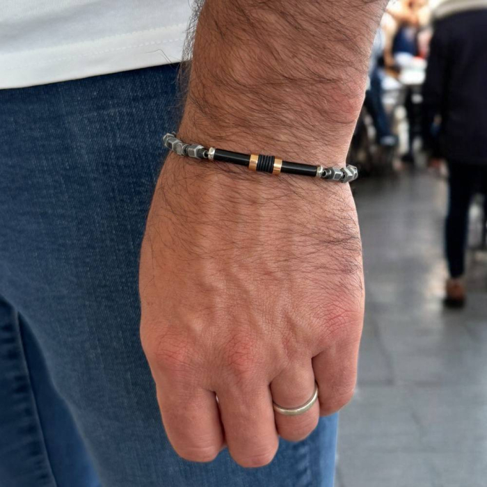 Bratari barbati ajustabile Reamor in stil retro din otel inoxidabil [6]