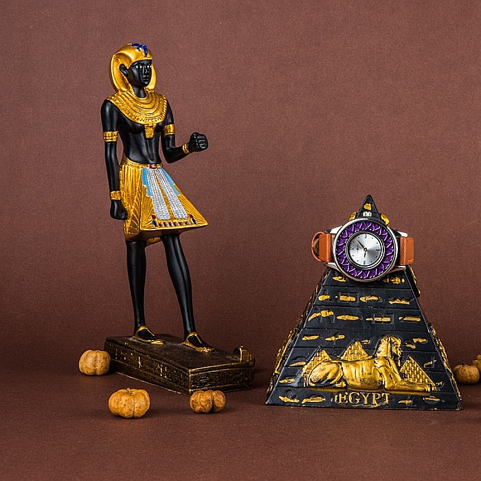 Ceas Aromaterapie “Heart” din Otel Inoxidabil, Curea din Piele Ecologica Maro [5]