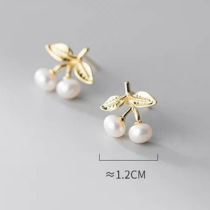 Cercei din argint model cirese ❤️ delicati si feminini [6]