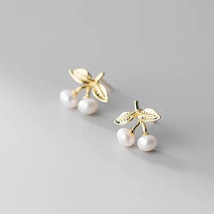 Cercei din argint model cirese ❤️ delicati si feminini [2]