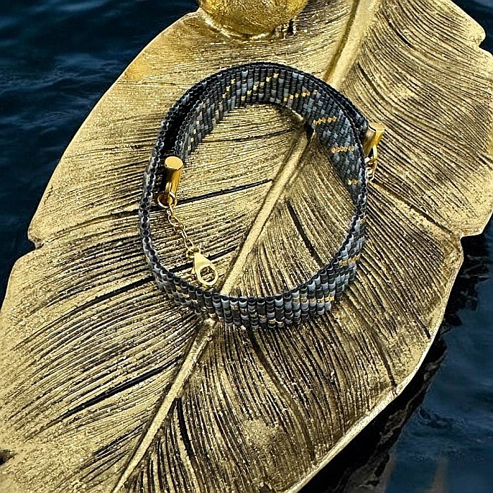 Colier choker elegant handmade din margele miyuki Ansel [4]