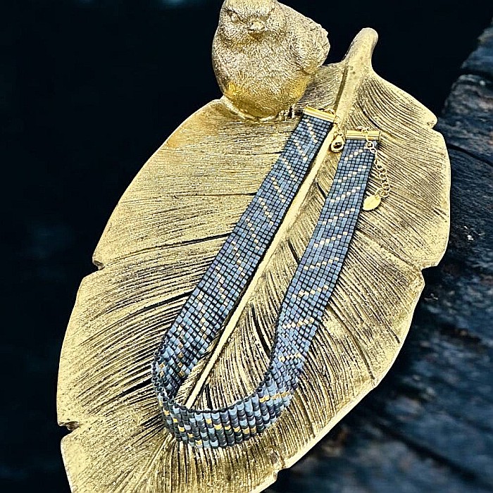 Colier choker elegant handmade din margele miyuki Ansel [2]