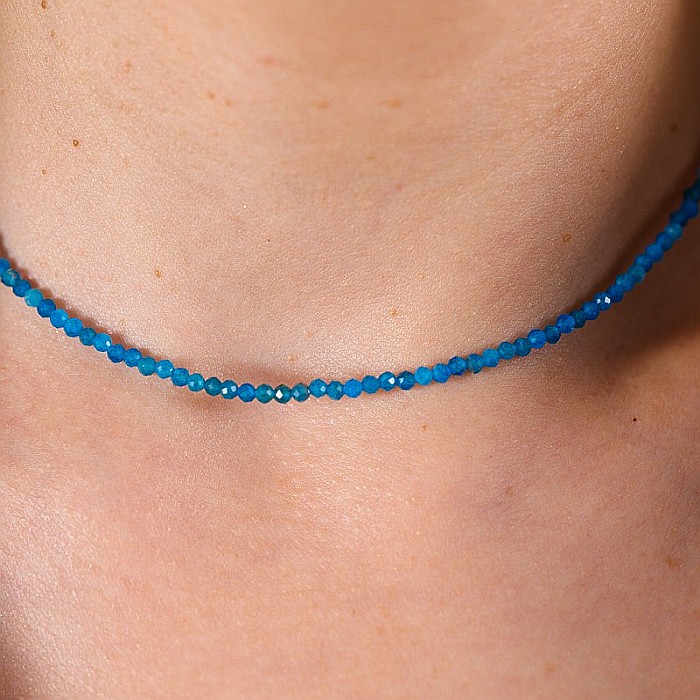 Colier choker Hetal din pietre semipretioase apatit natural [12]