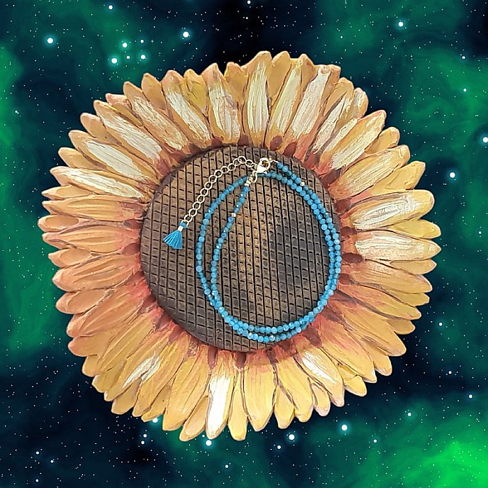 Colier choker Hetal din pietre semipretioase apatit natural [3]