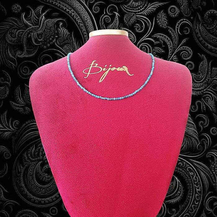 Colier choker Hetal din pietre semipretioase apatit natural [8]