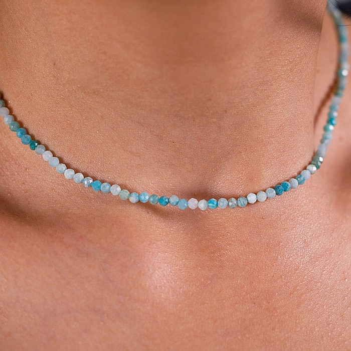 Colier choker Minis pietre semipretioase Amazonit [17]