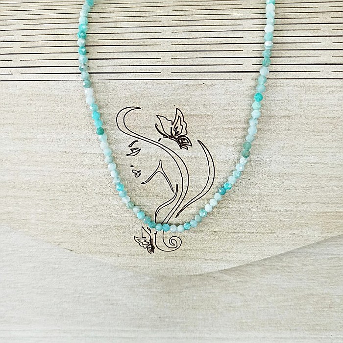 Colier choker Minis pietre semipretioase Amazonit [9]