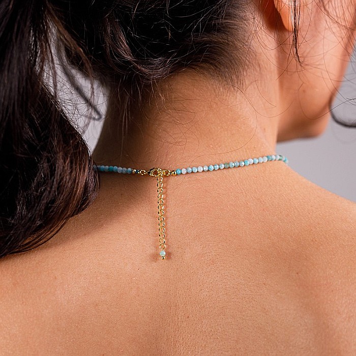 Colier choker Minis pietre semipretioase Amazonit [2]
