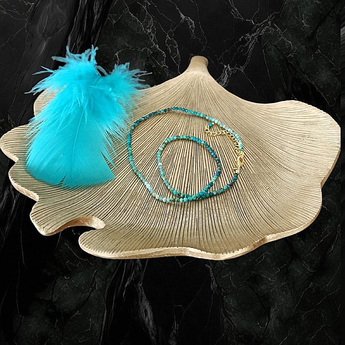 Colier choker Minis pietre semipretioase Crisocola [5]