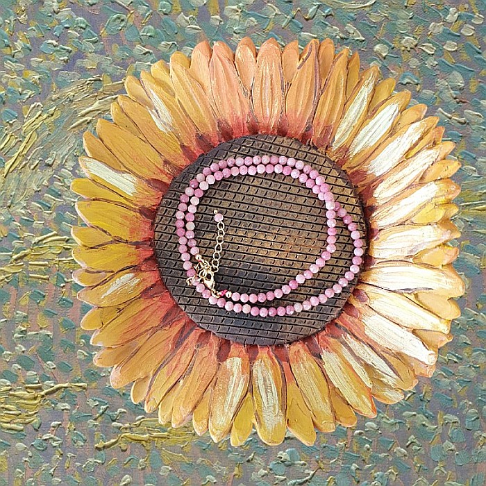 Colier choker Minis pietre semipretioase Rodonit [5]