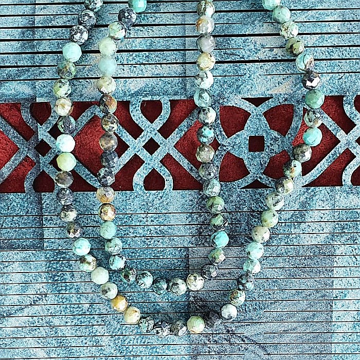 Colier choker Minis pietre semipretioase turcoaz african [8]