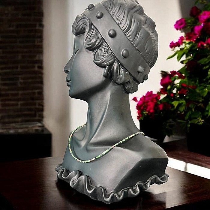 Colier Choker Valer din cristale de Rubin Zoisit, cupru placat cu aur [3]