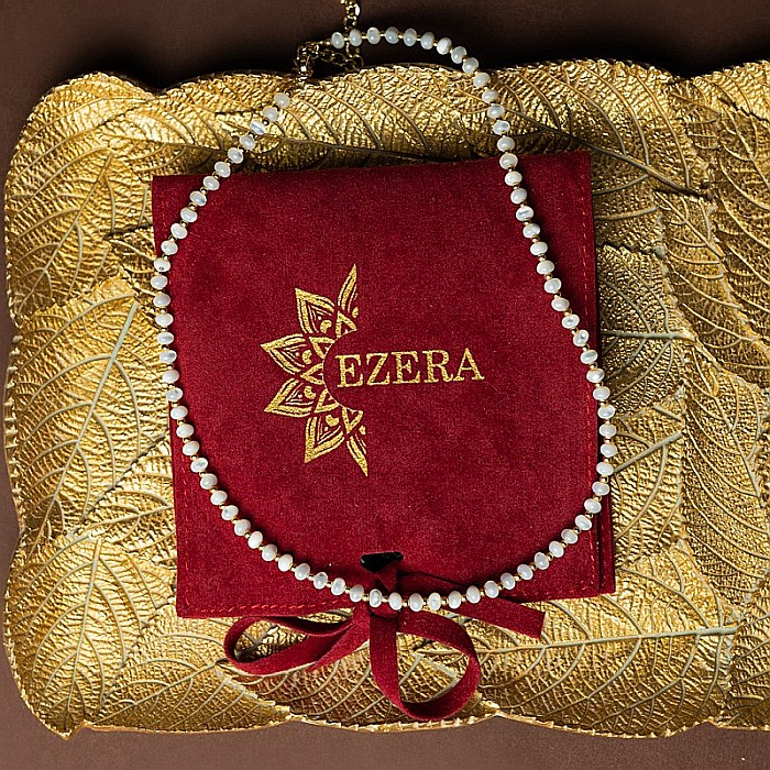 Colier din perle Mother of Pearls, Chocker Kamia cu inchizatoare din cupru, placat cu aur de 18K [5]