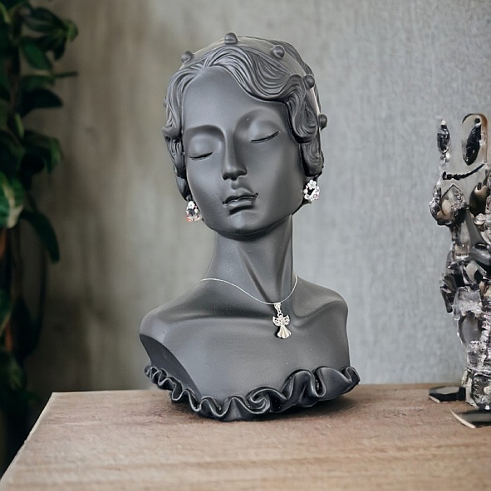 Colier fir transparent cu pandantiv inger din argint 925 [1]