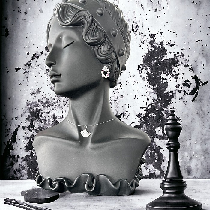 Colier fir transparent cu pandantiv pasare din argint 925 [1]