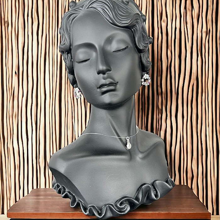 Colier fir transparent cu pandantiv scoica din argint 925 [2]