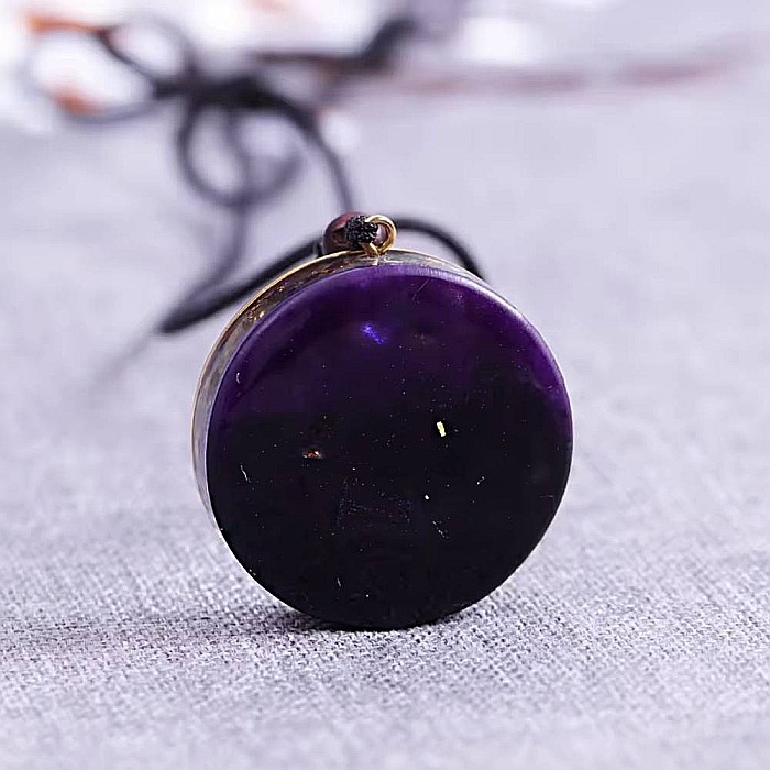 Colier orgonit Etan cu cristale de turcoaz și ochi de tigru - Generator de energie [6]