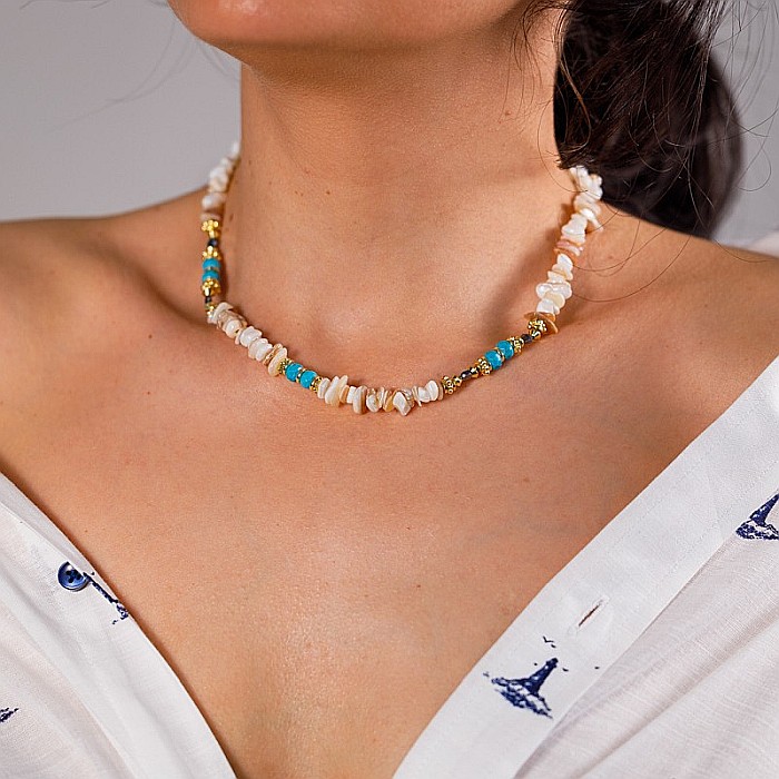 Colier scoici cipsuri Anand, imbratiseaza frumusetea naturii [1]