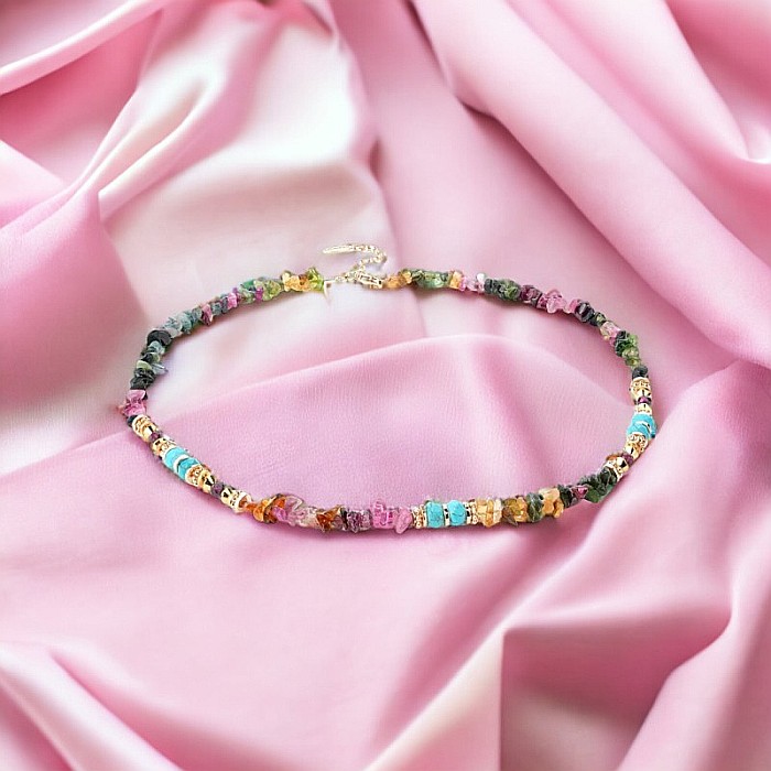 Colier Turmalina Colorata Cipsuri Anand, imbratiseaaza frumusetea naturii [5]