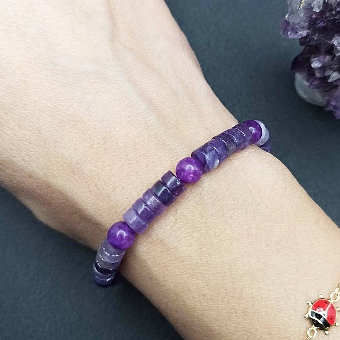 Dormi mai bine cu bratara din cristale de Ametist si Jad Serenity [1]