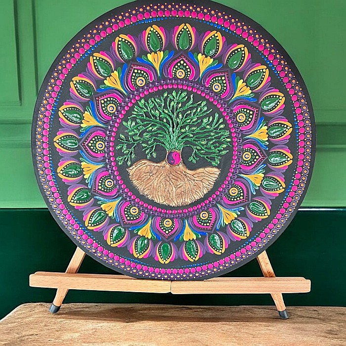 Mandala Copacul Vietii - O explozie de culoare si semnificatie, 40 cm [6]