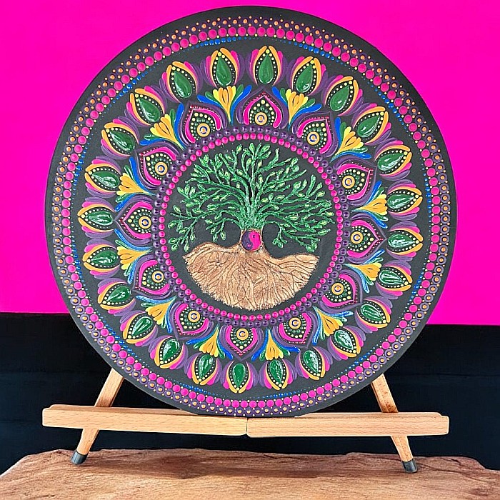 Mandala Copacul Vietii - O explozie de culoare si semnificatie, 40 cm [7]