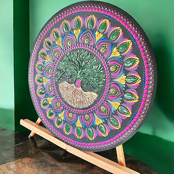 Mandala Copacul Vietii - O explozie de culoare si semnificatie, 40 cm [5]