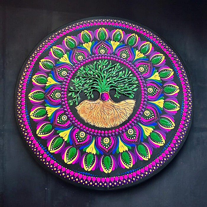 Mandala Copacul Vietii - O explozie de culoare si semnificatie, 40 cm [8]