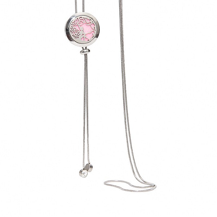 Medalion Difuzor Uleiuri Esentiale, Aromaterapie, TINKER BELL, cu Lant Snake din Otel Inoxidabil, 52.5 cm [8]