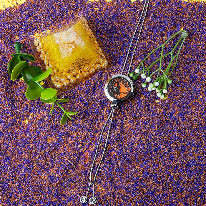 Medalion Difuzor Uleiuri Esentiale, Aromaterapie, TINKER BELL, cu Lant Snake din Otel Inoxidabil, 52.5 cm [4]