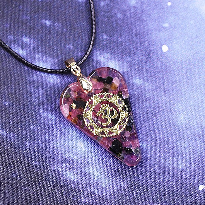 Pandantiv Orgon Cristal Turmalina Roz Isadora [3]