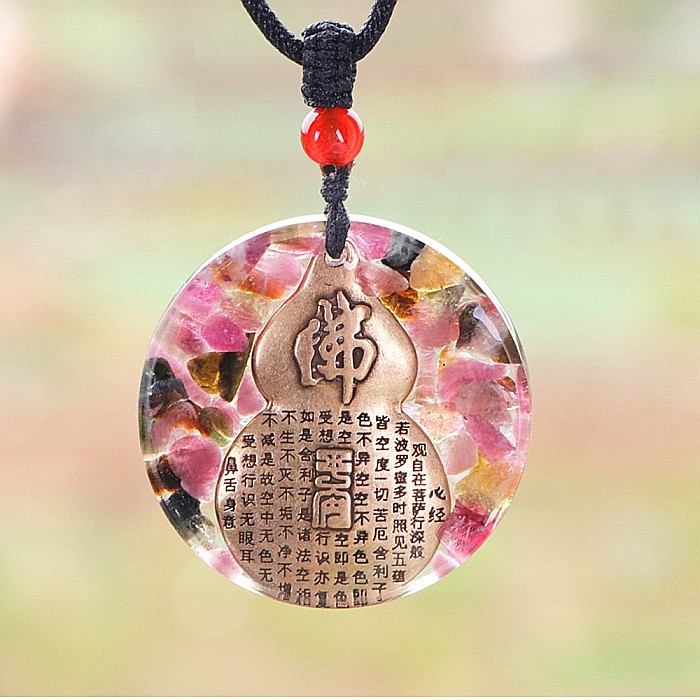 Pandantiv orgon cristale Turmalina cu statueta Buddha [4]