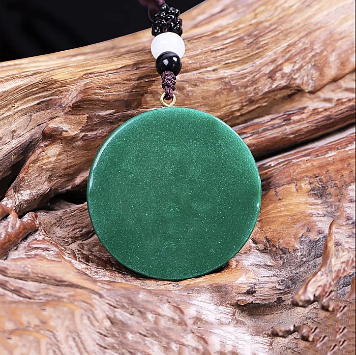 Pandantiv Orgonic pentru femei si barbati din cristale de Malachit si Ochi de Tigru cu simbol Ochiul lui Horus [5]