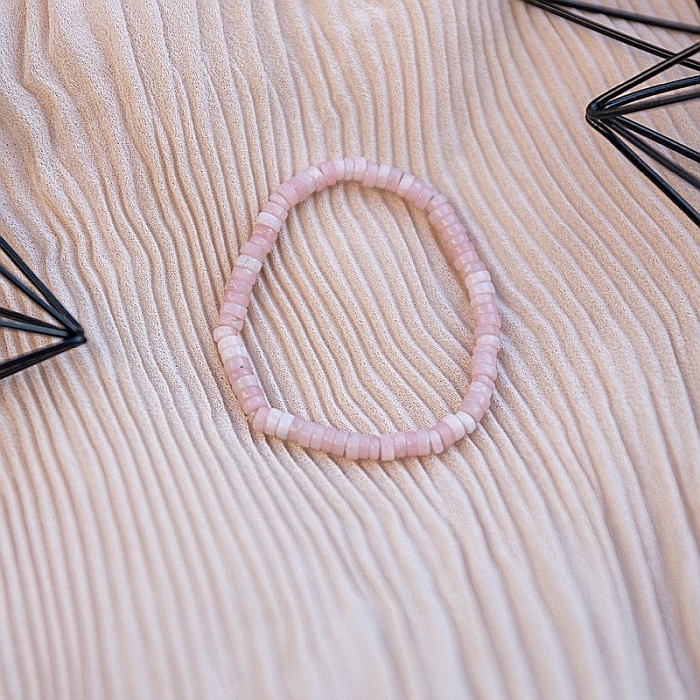 Set 3 bratari handmade Esther din piatra naturala de Jasp Sediment Marin si Cuart Roz [6]