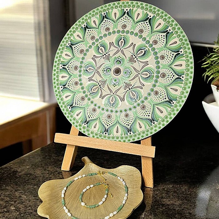 Tablou Mandala- Bucura-te de momentele de calm si reflectie, 30 cm [4]