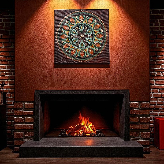 Tablou Mandala Linistea Pamantului – simte calmul si energia blanda a acestui element vital. [4]