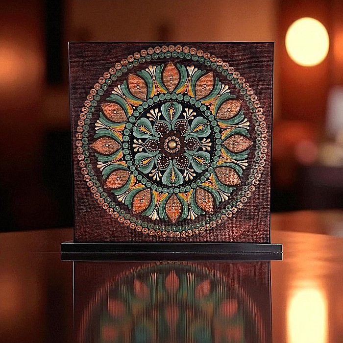 Tablou Mandala Linistea Pamantului – simte calmul si energia blanda a acestui element vital. [2]